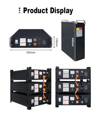 51.2V 6000 Zyklen LiFePO4 Solarenergie Speicherbatterie mit Rack-Mount Design