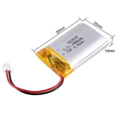 Lithium-Polymer-Batterien 3.7V 800mAh, 102535 Lithium-Polymer-Batterie-Satz