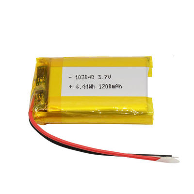 Hohe Kapazitäts-Lithium-Polymer-Batterie COLUMBIUM IEC62133 bestätigte 103040 3.7v 1200mAh
