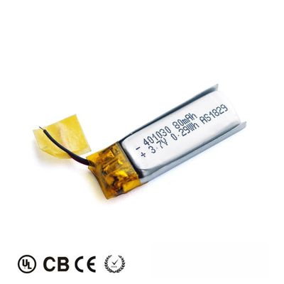 Spielt 401030 Lithium-Polymer-Batterie kc 80mah 3.7v mit Draht PCM-Verbindungsstück