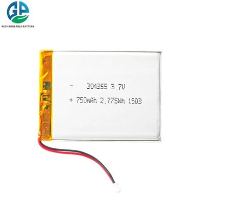 Batterie-Satz 7.4v 750mah, wieder aufladbarer Li Ion Battery 304355 kc Lipo