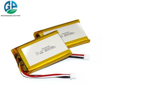 Des Batterie-Satzes 654060 3.7V 7.4WH 2000mAh kc Lipo Lithium-Polymerbatterien Liionenverpacken
