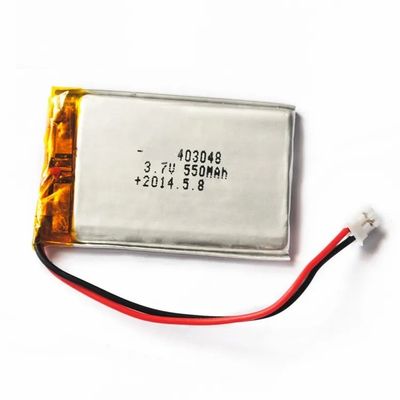 3.7V 550mAh Lithium-Polymer-Batterie mit 500-facher Lebensdauer für Schönheitsgeräte