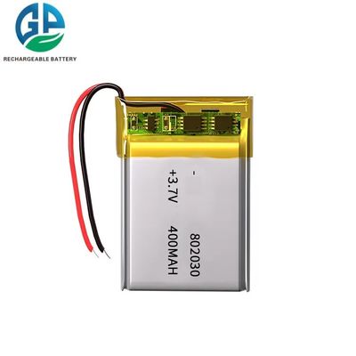 3.7v 400mah Li-Ionen-Polymer-Batteriesatz 802030 wiederaufladbar