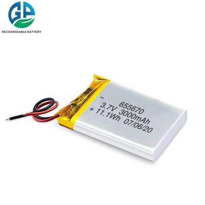 2c Li-Polymer-Batterie 3000mah Überladungsschutzfunktion