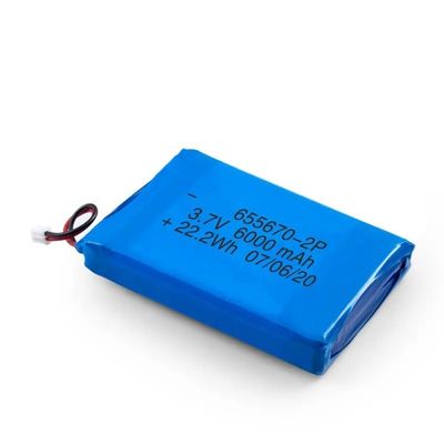 2C-Ausladbare Li-Polymer-Batterie mit 6000 mAh Kapazität und Überladungsschutz