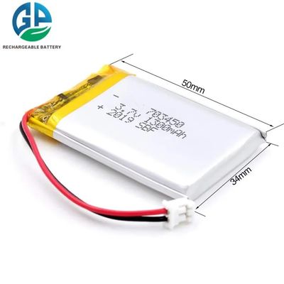 703450 3,7V 1300mAh wiederaufladbare Li-Polymer-Batterie mit PCM und Schutz vor Überentladung