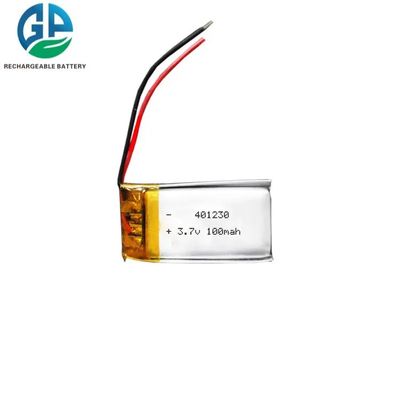 401230 3,7v Slim Lipo Batterie 100mah 500 Mal Zyklusdauer