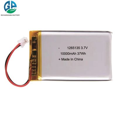 1265135 Modell 3.7V 10000mAh Lithiumpolymer wiederaufladbare LiPo-Batterie