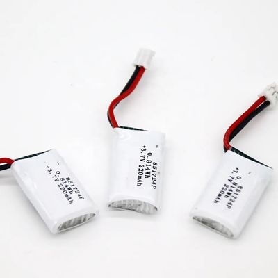 851724 Wiederaufladbare Lipo-Li-Ionen-Polymerbatterie 3,7V 220mAh 0,814Wh 20C