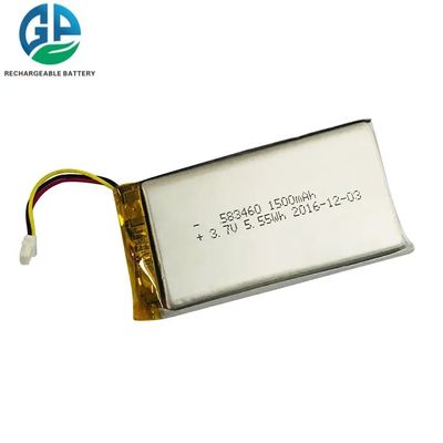 Hochtemperatur 1500mAh 3,7V Li-Polymer-Lipo-Batterie für digitale Geräte