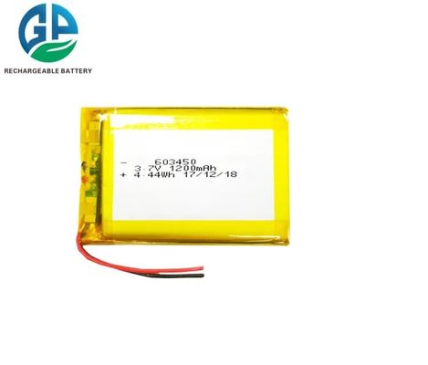 Wiederaufladbarer 1200mAh 3,7V Lipo-Akku KC IEC62133-zertifiziert für Beauty-Geräte