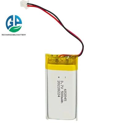3,7V 500mAh Lithium-Polymer-Akkupack mit 500-facher Zyklenlebensdauer, wiederaufladbarer Lipo-Akku