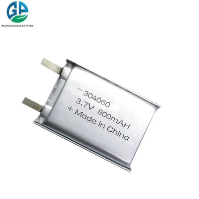 3.7V 800mAh 304060 Lithium Polymer Batterie mit 500-facher Lebensdauer für Schönheitsgeräte