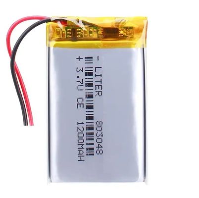 3.7V KC zugelassen 803048 1200mah Li-Polymer wiederaufladbare UL UN38.3 Lithium-Polymer-Batterie