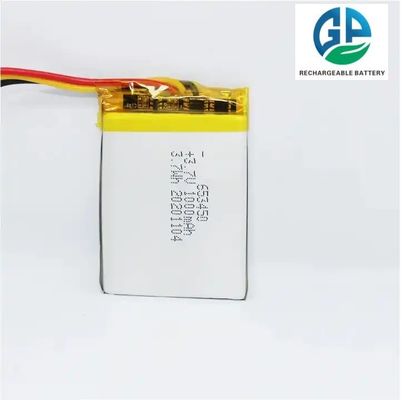 KC zugelassen IEC62133 653450 3.7V 1000mAh Lithium-Ionen Li-Polymer-Batterie 500-fache Lebensdauer