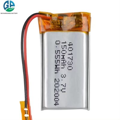 KC genehmigt 3.7V 150mAh 401730 Lithium-Polymer-Batterie mit PCB-Draht