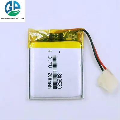 302530 3,7 V 200 Mah Lithiumbatterie wiederaufladbar KC UN38.3 Zertifiziert
