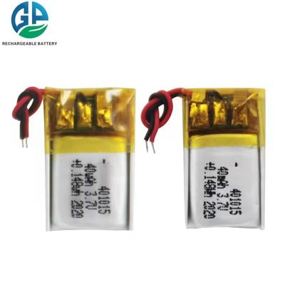 401015 3,7V 40mAh Lithium-Polymer-Batterie LiPo-Wiederaufladbare Batterie mit PCB und Steckverbinder