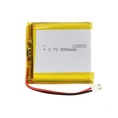 Hohe Kapazität Hohe Zykluszeit Lipo-Batterie 3.7v Wiederaufladbare Batterien 125050 5000mah Lithium-Ionen-Batterien