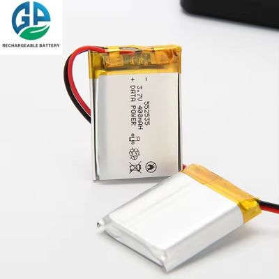 552535 3,7V 400mAh KC CB IEC62133 zugelassenes Lithium-Polymer-Akkupack wiederaufladbarer Lithium-Akku