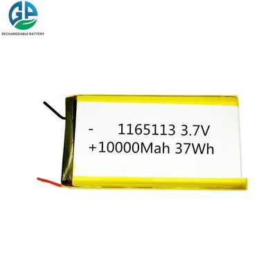 Li-Polymer-Batterie Wiederaufladbare Lipo-Batterie 1165113 3.7v 10000mah Li-Polymer-Batterie für die Stromversorgung