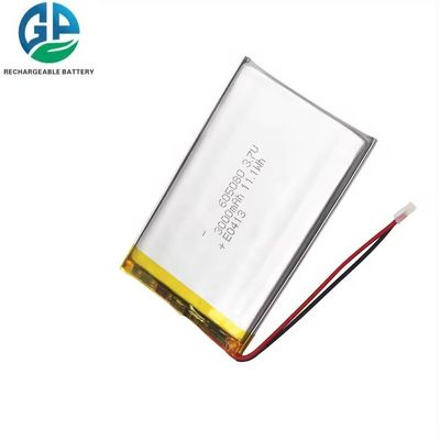 3.7V 3000mAh KC IEC62133 zugelassenes Lithium-Polymer-Akkupaket wiederaufladbare Lipo-Akku