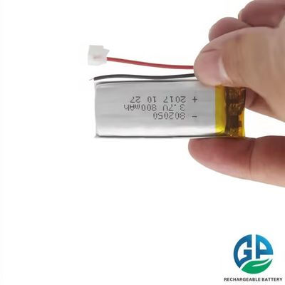 Hochkapazitäts-Lithium-Polymer-Batterie 3,7v 800mah Li-Polymer-Pure-Batterie Tiefenzyklus-Lithium-Ionen-Batteriepack 802050