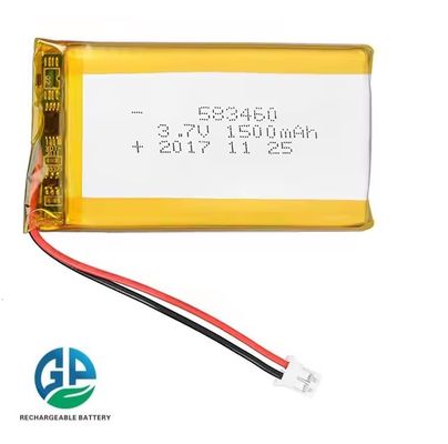 KC für digitale Produkte Hochkapazität Wiederaufladbar 3.7v 583460 1500mah Lithium Polymer Lipo Batterie