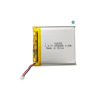 KC Wiederaufladbare 3.7v Lithium-Polymer-Batterie 705052 2500mAh 9.25Wh Wiederaufladbare Lithium-Polymer-Batterie
