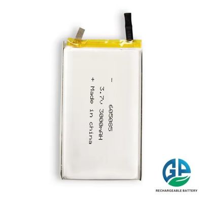 Hochleistungs-3,7V-3000mAh-Li-Polymer-Akku Modell 605085 für digitale Produkte