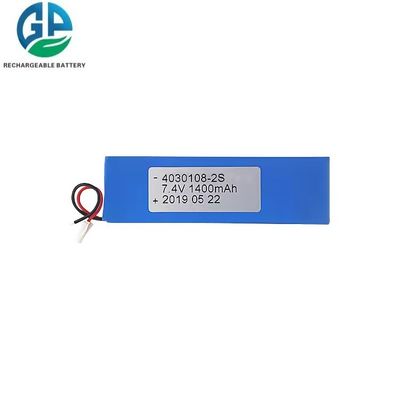 Hochentladungsrate Batterie 1400mah 30C Max60C 4030108 2S 7.4v Lipo-Batterie Wiederaufladbare Lithium-Polymer-Batterie