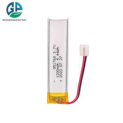 KC-zertifizierter 1200mAh 3,7V Lithium-Polymer-Akku, wiederaufladbarer Lipo-Akkupack