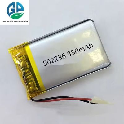 KC CE zugelassen 3.7V Li Poly wiederaufladbare Batterie 502236 3.7V 350mah 1.295wh Batterie OEM Lithium-Ionen-Batterie