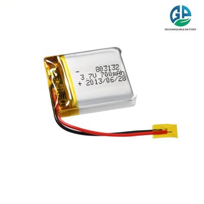Hochentladungsrate Batterie Vollkapazität KC 3.7v 700mah Wiederaufladbare Li-Ionen-Batterie 803132 Lithiumbatterie