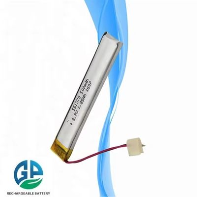 Li Polymer KC wiederaufladbare Lipo Batterie 551370 Lipo Batterie 3.7v 500mAh Batterie für LED Schrank Lig