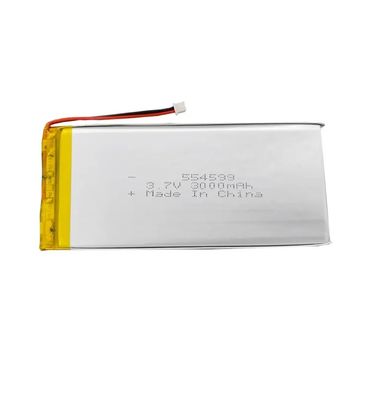 Hochentladungs-Lithium-Polymer-Batterie 3.7v 554499 3000mah Flachladbare Lipo-Batterie