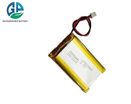 Hochkapazität 2000mAh 3.7V Lithium-Polymer-Batteriepack mit 500-facher Lebensdauer Wiederaufladbare Lithium-Batterie