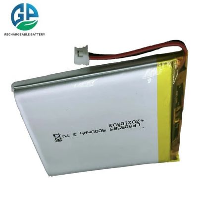 Hohe Kapazität Hohe Zykluszeit Lipo-Batterie Wiederaufladbare Batterien 3s Lipo 1s Batterie 805585 3.7V 5000mAh