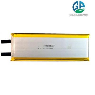 Hochkapazität 3,7 V 22,2 Wh 6000mah Lithium-Polymer-Batterie 8043125 Wiederaufladbare hochenergetische Dichte Lipo-Batterie