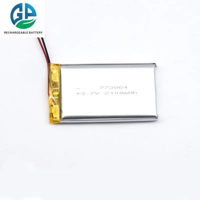 Hohe Kapazität 3.7V 773864 3.7V Li-Polymer-Batterien Lipo-Zelle 2100mAh Li-Ionen-Polymer wiederaufladbar für Mobilgeräte
