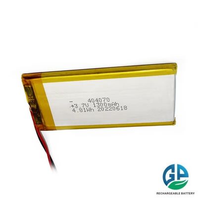Hochentladungsrate Batterie 30CMax60C Wiederaufladbar 1300 Mah Lithium-Ionen-Batterie 404070 4,81wh 3,7v Lipo-Batterie