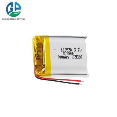 KC IEC62133 Zertifizierte 3,7V 700mAh Lithium-Polymer-Batteriespakete für Smart Watch und digitale Geräte