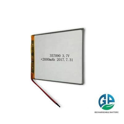 3.7V 500mAh Lithium Polymer Batterie mit 500-facher Lebensdauer für Schönheitsgeräte