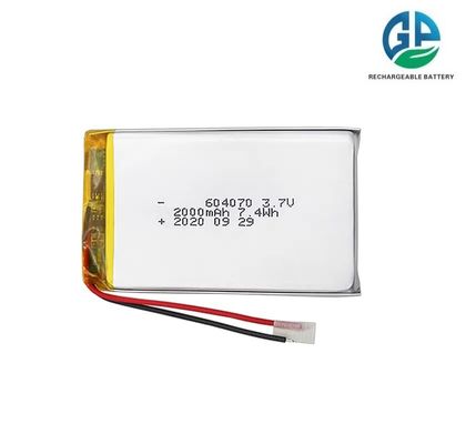 Hochentladungsrate Batterie 30C Max60C Wiederaufladbar 604070 2000mAh 3.7V Li-Polymer Batterie für Bestellmaschine