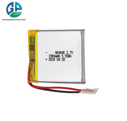 804040 Größe 3,7V 1500mAh Lithium-Polymer-Akkupack Hohe Entladerate Wiederaufladbarer Lipo-Akku
