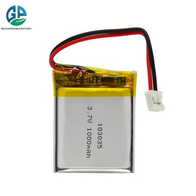 Wiederaufladbare KC CE 103035 3.7v 1000mah Lipo-Batterien Lithium-Polymer-Batteriepack 1000mah 3.7v
