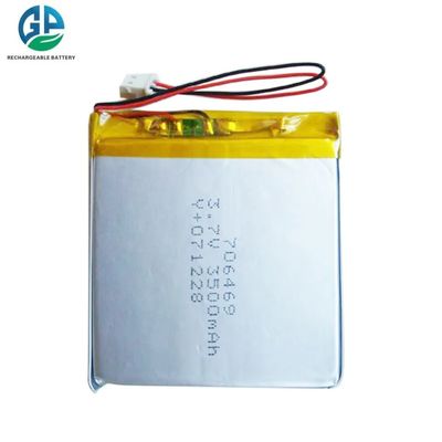 Hohe Entladerate 706469 3500mAh Lithium-Polymer-Akku Wiederaufladbarer Lipo-Akku