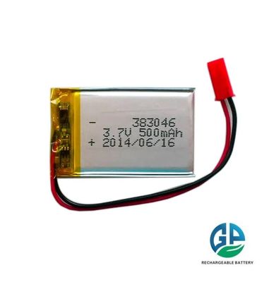 3.7v 500mah Lithium-Polymer-Lipo-Batterie 383046 Li-Polymer-KC Wiederaufladbare Lipo-Batterie