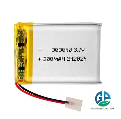 Wiederaufladbare Batterie für Kraftwerkzeuge mit KC-Leistung 3.7v 320mah 303040 für Roboterwäscher Wiederaufladbare Li-Ionen-Zelle Lipo-Batterie